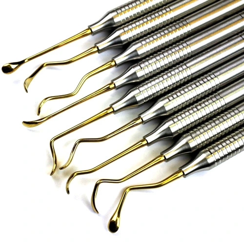 Sinus Lift Elevator Dental Implant Surgical Orthodontic Light Weight 9 Pcs /Set Gold-Plated