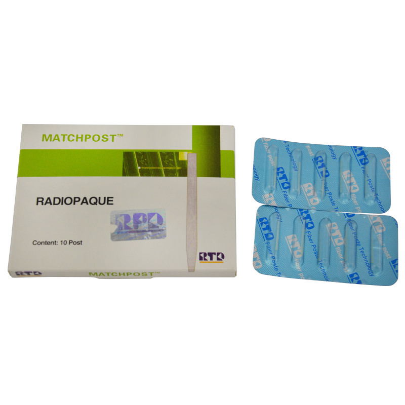 Matchpost Radiopaque RTD Dental High Strength Straight Fiber Post