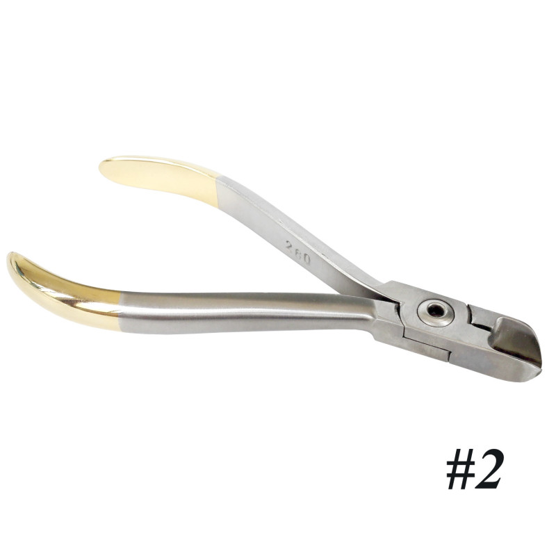 Dental TC Hard Wire Cutter Orthodontic Instrument Sst Gold-Plated Plier