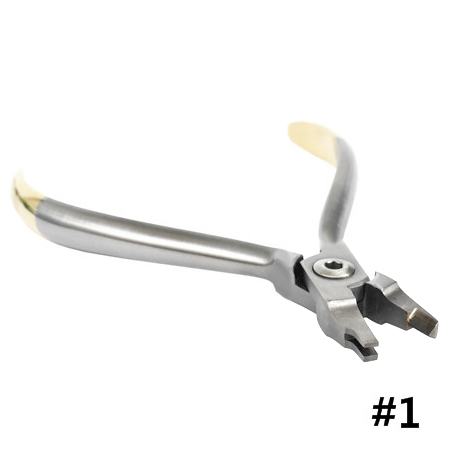 Dental Crimpable Hook Placement Orthodontic Instrument Gold-Plated Plier