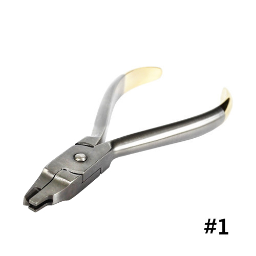 Dental Crimpable Hook Placement Orthodontic Instrument Gold-Plated Plier