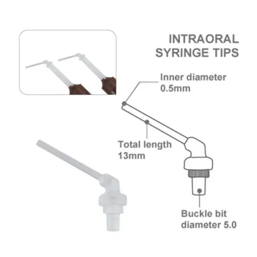 Universal Intraoral Syringe Nozzle for Dental Impression HP Mixing Tip