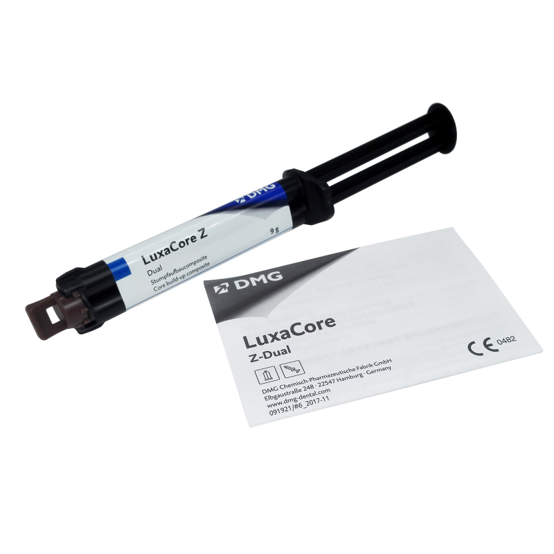 DMG LuxaCore Z-Dual Building-up Composite Smartmix A3 Single Syringe &amp; 20 Tips