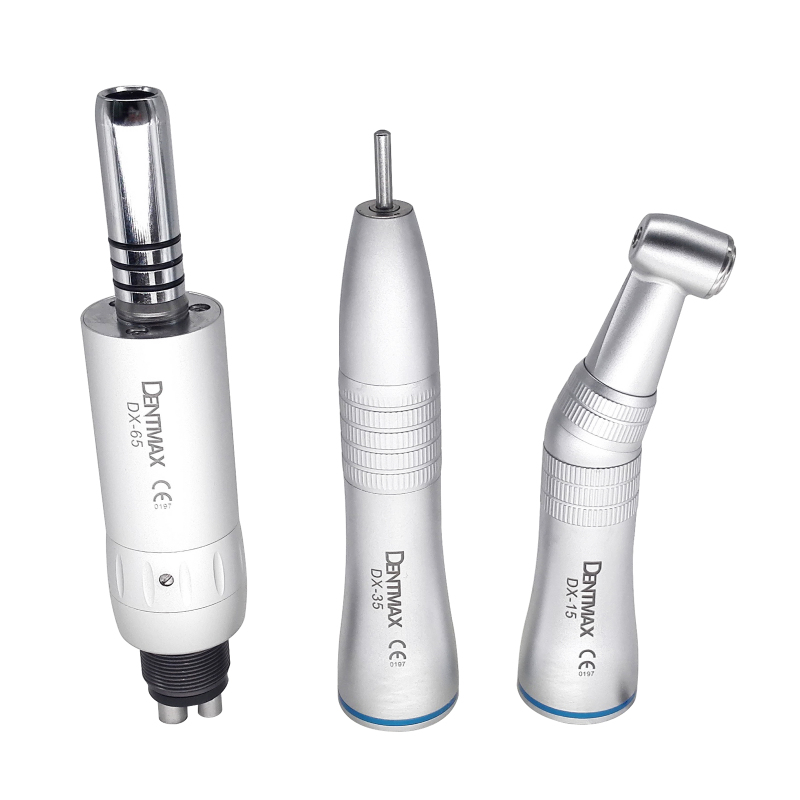Dental DENTMAX E-Type Inner Water Low Speed Contra Angle Air Motor Handpiece Kit 2/4Hole
