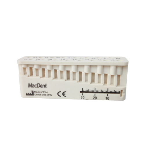 Dental MacDent MINI-ENDO-BLOC Endo Root Canal Measuring Ruler