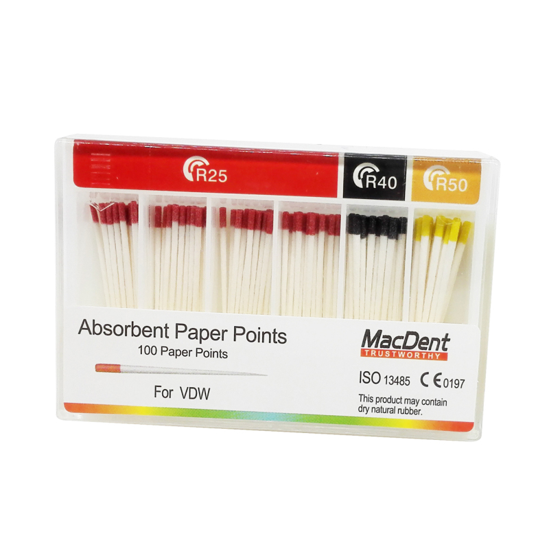 MacDent Dental Absorbent Paper Points For VDW R25 R40 R50