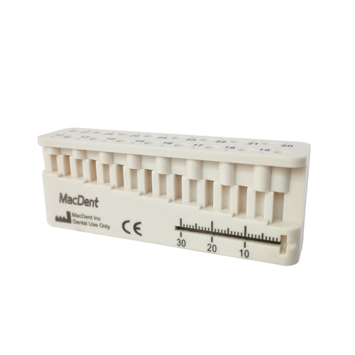 Dental MacDent MINI-ENDO-BLOC Endo Root Canal Measuring Ruler