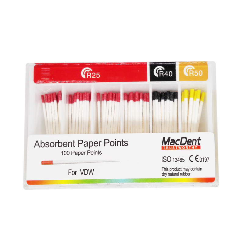 MacDent Dental Absorbent Paper Points For VDW R25 R40 R50