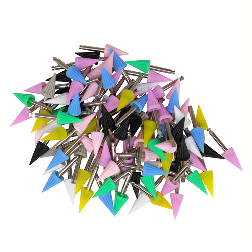 Dental Polishing Polisher Tapered Umbrella Sharp Shape Mixed Color
