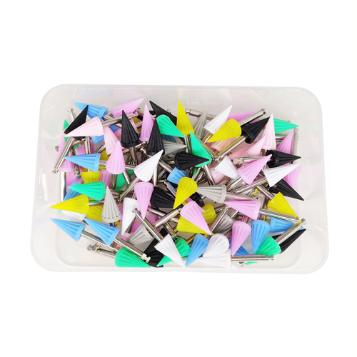 Dental Polishing Polisher Tapered Umbrella Sharp Shape Mixed Color