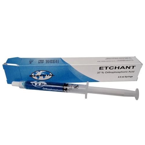 Dental MEDENTAL ETCHANT ETCH GEL 37% Qrthophosphoric Acid 2.5ml Syringe