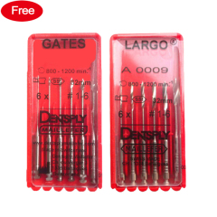 2Packs Dental Dentsply Maillefer  LARGO Peeso Reamers & GATES Endo Rotary Drills #1-6 32mm （Request：Order amount over 150USD )
