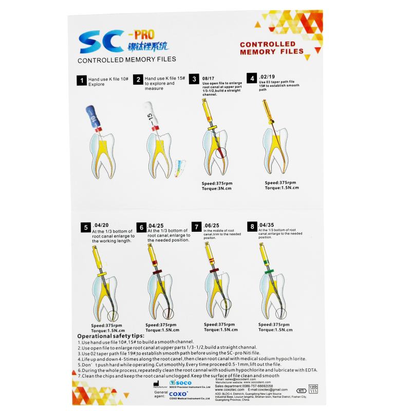 COXO SOCO SC-PRO Dental Controlled Memory NITI Files