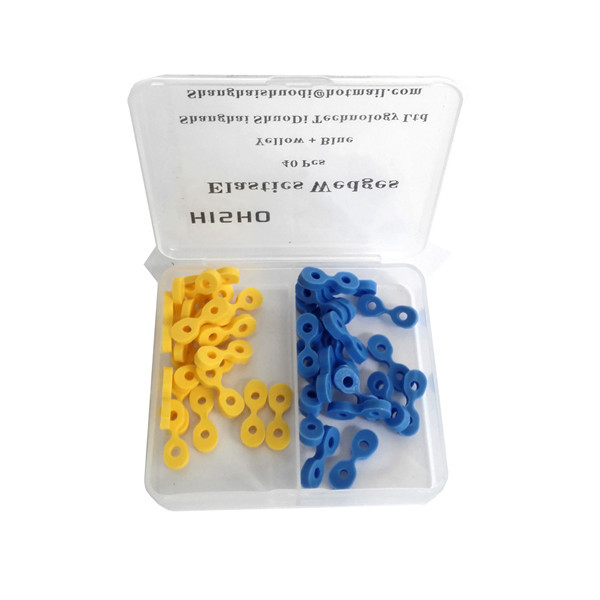 Elastic Wedges for Dental Matrix System Restoration Blue &amp; Yellow