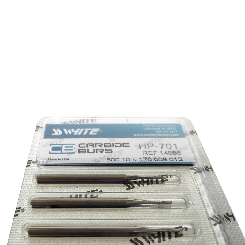 SS WHITE Carbide Surgical Burs HP701 Dental Oral 10Pcs/Pack