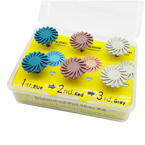 Dental Composite Resin Polishing Disc Kit Spiral Flex Tooth Polisher Burs,- Polishing & Finishing