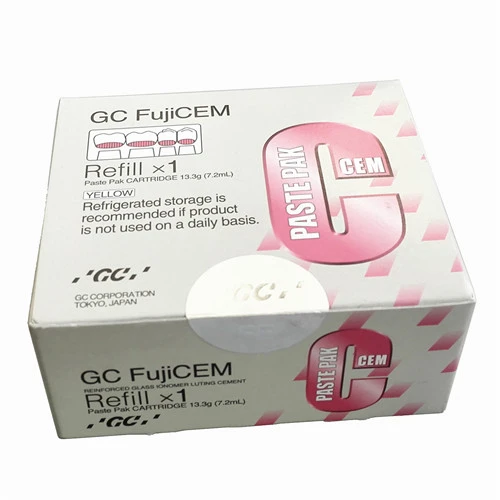 GC FujiCEM Resin Reinforced Glass Ionomer Luting Cement Fuji CEM Refill Single Pack