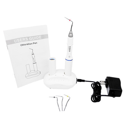 Dental Endo Obturation Pen with 4 Heated Tips &amp; Backup Batteries COXO Style