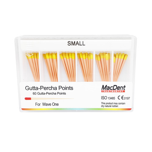 MacDent Dental Obturation Wave One Gutta Percha Points Endo Root Canal Small Primary Large