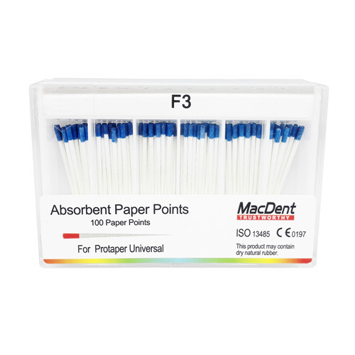 MacDent Absorbent Paper Points Dental For Protaper Root Canal Files