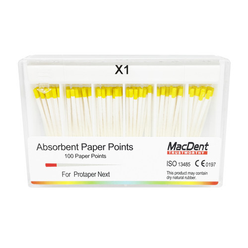 MacDent Dental Absorbent Paper Points For Protaper Next X1 X2 X3