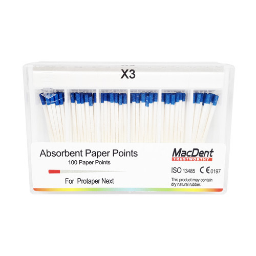 MacDent Dental Absorbent Paper Points For Protaper Next X1 X2 X3