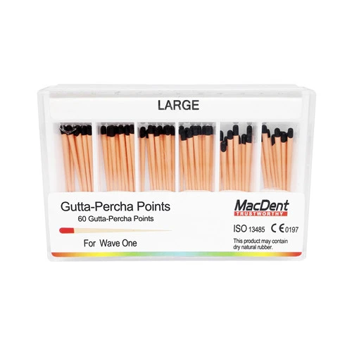 MacDent Dental Obturation Wave One Gutta Percha Points Endo Root Canal Small Primary Large