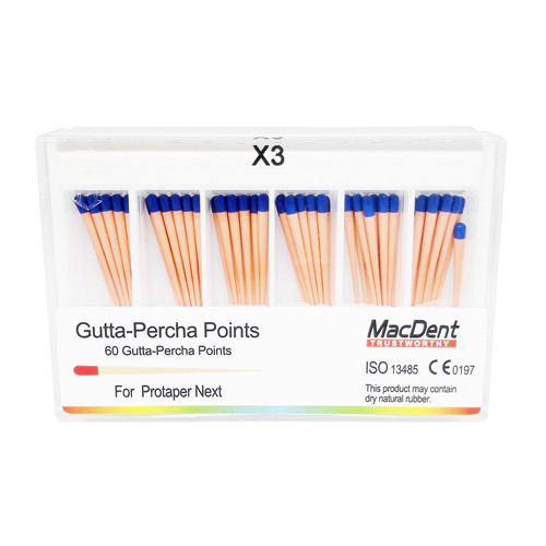 MacDent Dental Obturation Protaper Next Gutta Percha Points Endo Root Canal X1 X2 X3 X1-X3