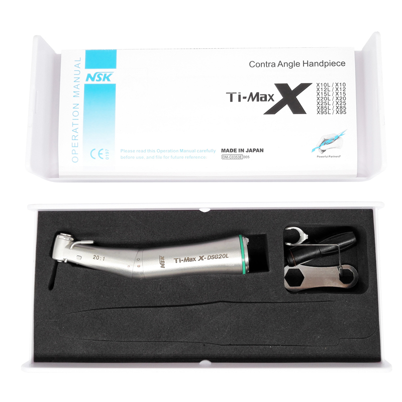 Dental Contra angle Handpiece Optics 20:1 Reduction Fit NSK Ti-Max X-DSG20L