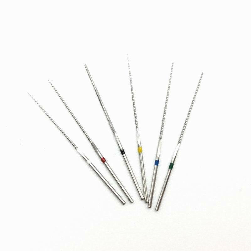 Stainless Steel U Files Dental Endodontic Files Ultrasonic 33mm 6Pcs/Pack