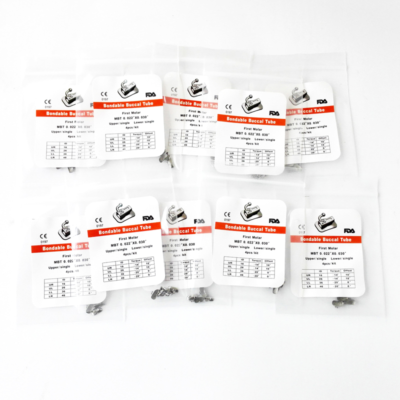 Dental Orthodontic Buccal Tube Non-Convertible 1st/2nd Molar