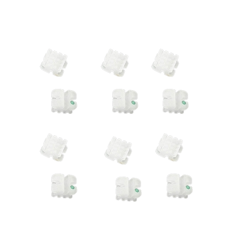 Dental Orthodontic Ceramic Bracket MBT Slot 022 3 Hooks