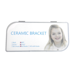 Dental Orthodontic Ceramic Bracket MBT Slot 022 3 Hooks