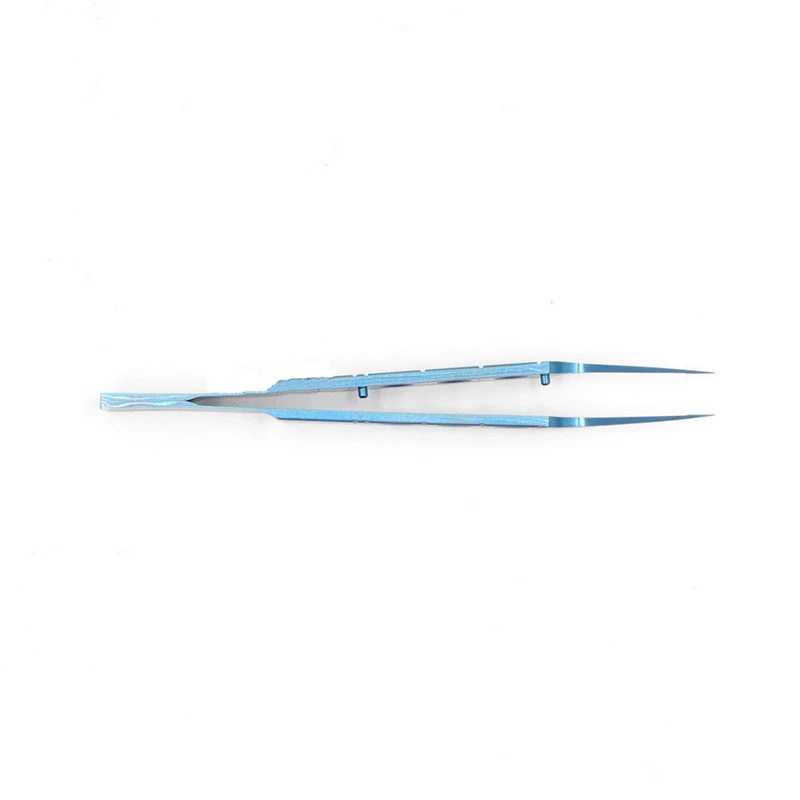 Titanium Forceps Hold Tweezer Micro Surgery Tool Medical Straight Curved 11cm