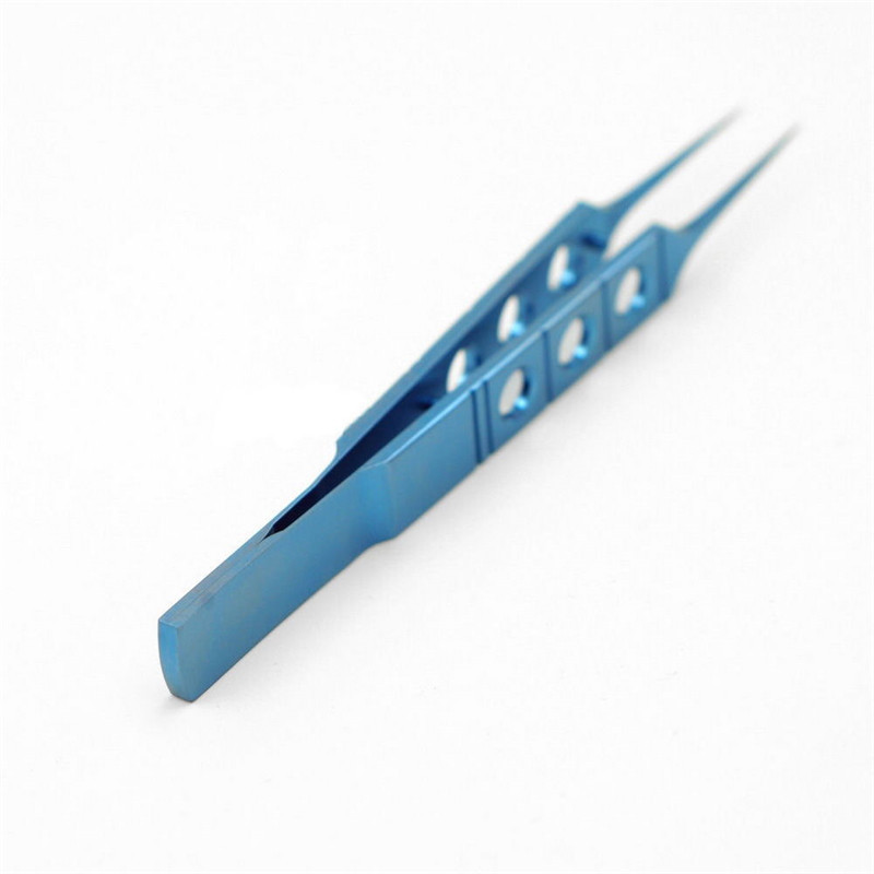 Titanium Forceps Hold Tweezer Micro Surgery Tool Medical Straight Curved 11cm