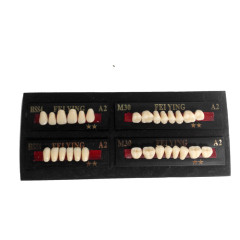 Dental Denture Synthetic Resin Teeth False Teeth Upper / Lower Shade A2/A3