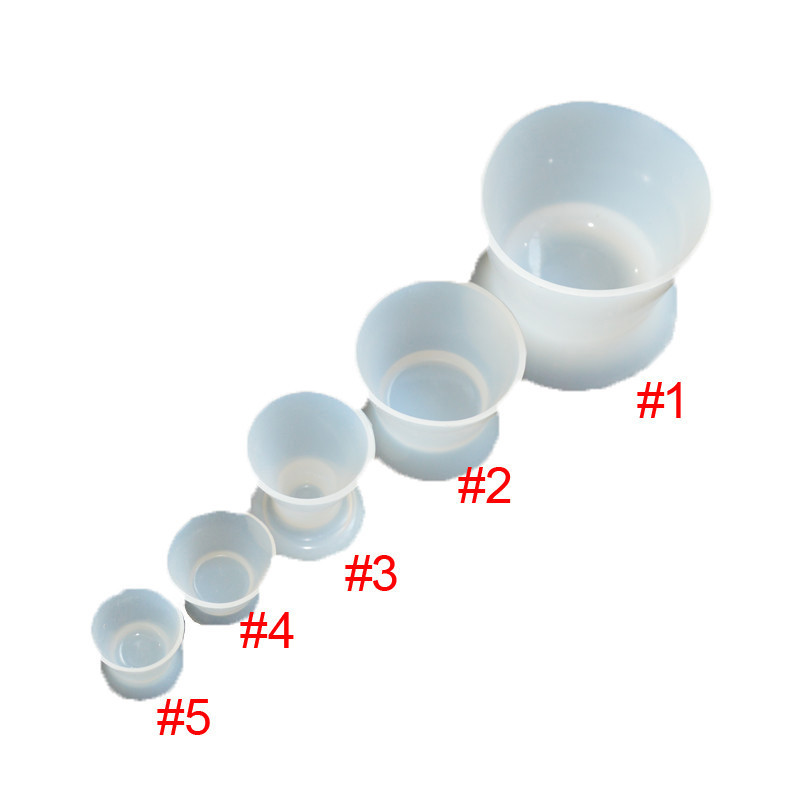 Dental Mixing Dappen Dish Silicone Acrylic Cup Bottom Flexible Non-Stick Bowl