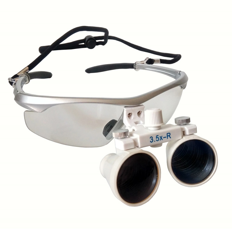 Dental Surgical Binocular Loupes Glasses Magnifier 3.5X-R