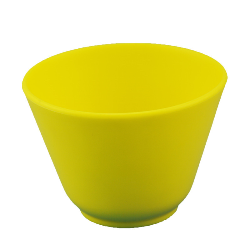 Dental Lab Flexible mixing Bowl Flexible Rubber Mixing Bowl Yellow 10cm