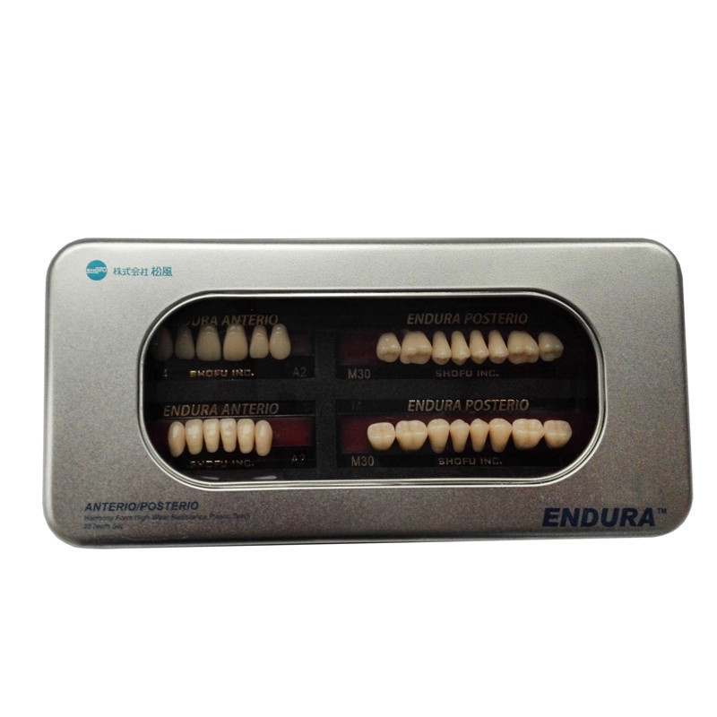 SHOFU ENDURA Dental Denture False Teeth Resin A2 M30 M32 Plastic