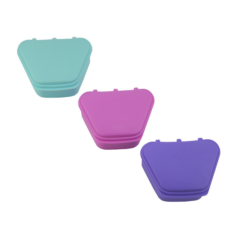 5Pcs Dental Orthodontic Retainer Denture Storage Case Box Mouthguard Container