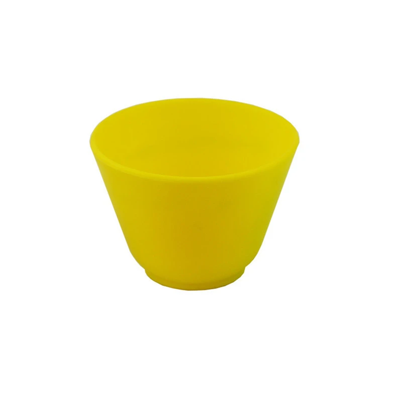 Dental Lab Flexible mixing Bowl Flexible Rubber Mixing Bowl Yellow 10cm