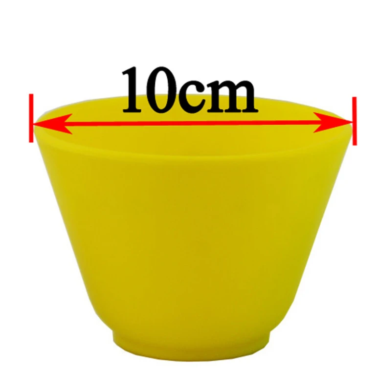 Dental Lab Flexible mixing Bowl Flexible Rubber Mixing Bowl Yellow 10cm