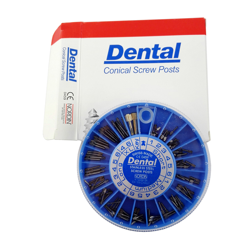 Dental NORDIN Assorted Stainless Steel Screw Post,Restorative
