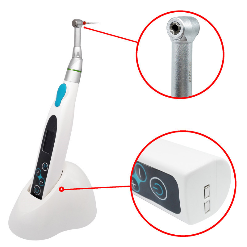 MacDent 16:1 Dental Mini Endodontic Endo Motor Treatment Contra Angle Cordless Wireless