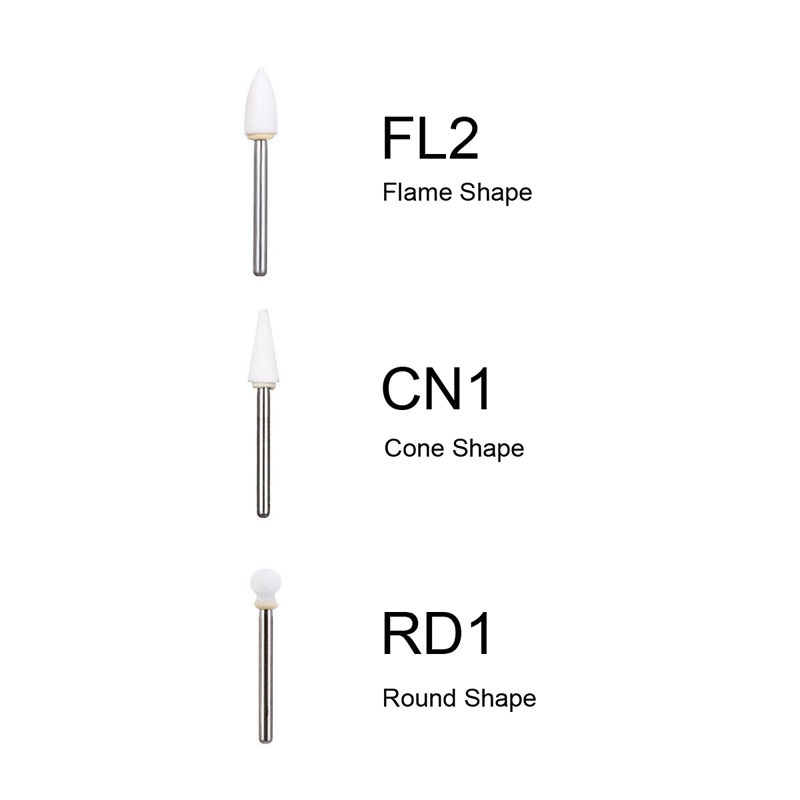 Dental Polishing Stone Flame Cone Round shape FG 1.6mm bur