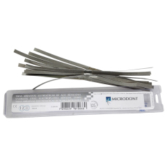 Dental Microdont Stainless Steel Serrated Strips Coarse（one-side) 150× 4mm