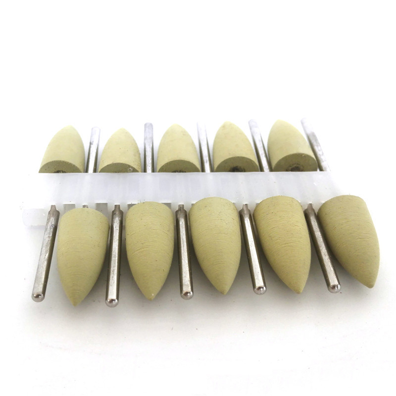 Dental Lab Silicone Rubber Polishers Diamond Polishing Burs 2.35mm Shank
