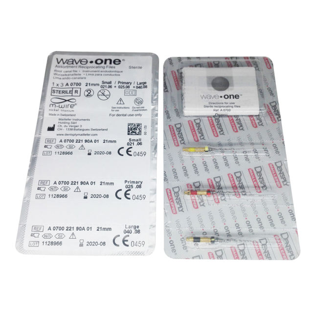 Dentsply Wave One Endodontics Root Canal Engine Files 21mm 25mm