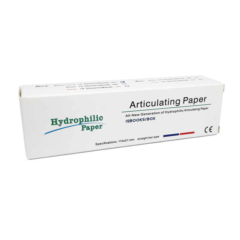 Dental Hydrophilic Paper Articulating paper 12 Books Straight bar type 110*21mm